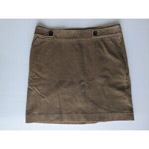 Banana Republic Mini Skirt Women's Size 4 Brown Corduroy